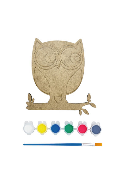 Wooden Owl Coloring - Bulk Event/Activity - Classroom-School Educational Activity