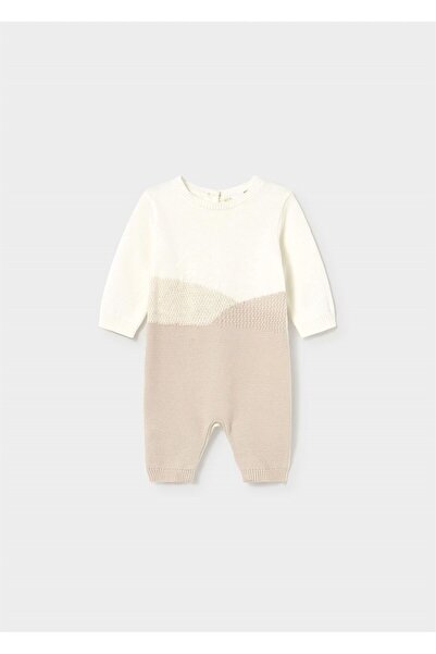 MAYORAL Baby Boy Knitted Jumpsuit Cream 2611