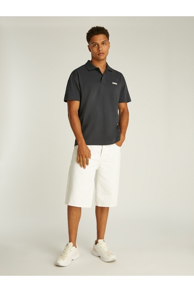 Calvin Klein Men Phantom Short Sleeve Label Polo T-Shirt