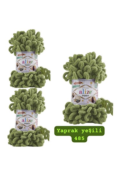 ÇEÇEN HOME (3 قطع) خيط محبوك يدويًا منتفخ 485 خيط بطانية باندوف، خيط وشاح، خيط كارديجان، خيط ممسحة 100 جرام. 9 أمتار.