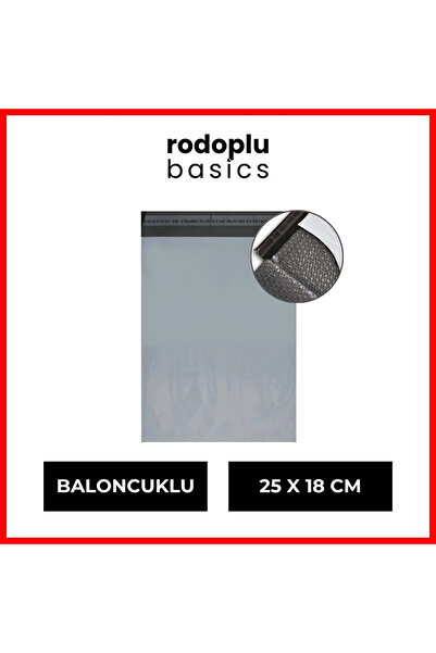 shop Rodoplu Basics Kargo Poşeti, 1 Adet, 25 x 18 cm, Baloncuklu, Naylon