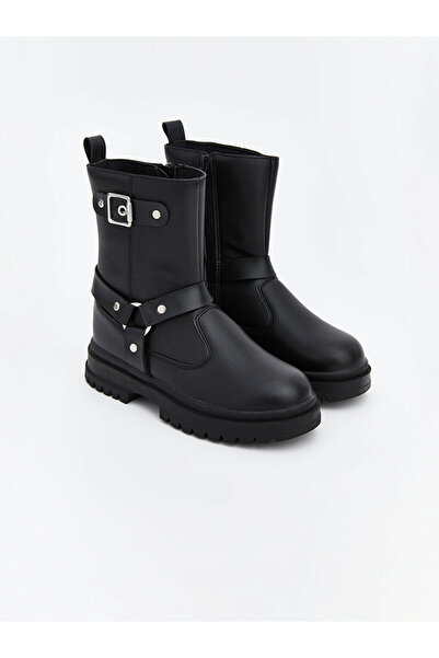 LC Waikiki Rmz Gi̇yi̇m Farkiyla Leather Look Girls' Boots