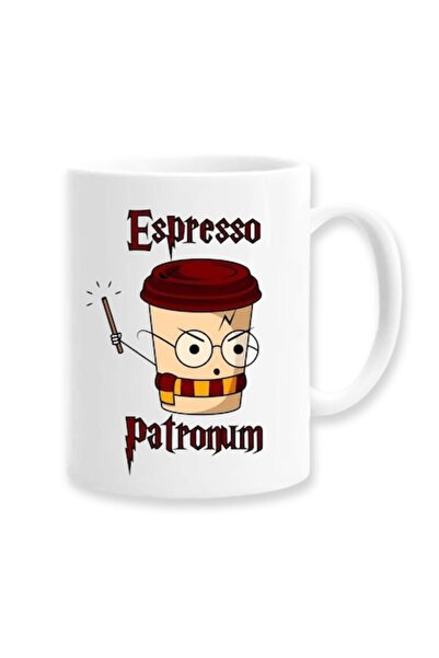OEM Personalized Mug with Message: "Espresso Patronum", Betaprint, White, 330ml