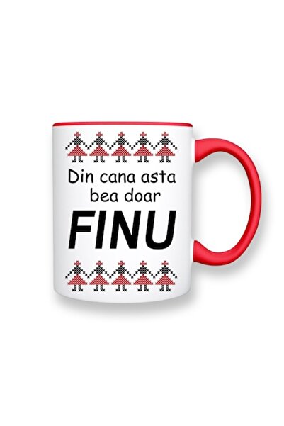 OEM Cană personalizată cu mesaj: „Din această cană bea doar Finu”, Betaprint,...
