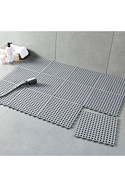 PROCART Anti-slip bathroom rug, puzzle type, 30x30 cm, 2 mm thick, set of 10 pieces
