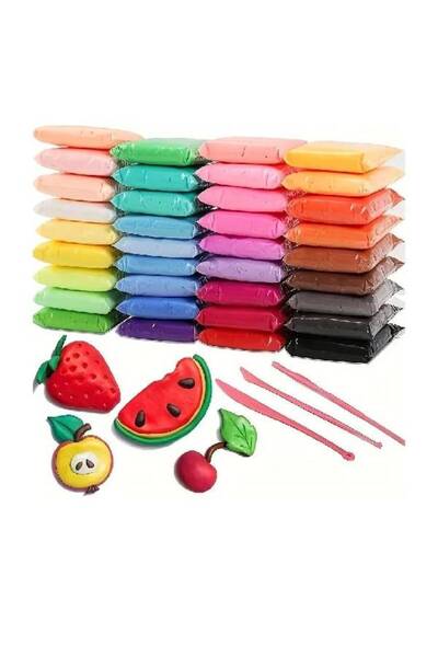 REZZOSS 36 Color Non-Toxic Air Dry Clay Set for Kids – Soft, Lightweight Magic Clay for Creative DIY crafts