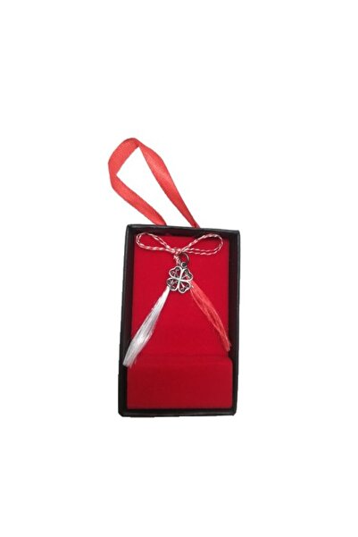 Bibilel Martisor Argint 925 Trifoi Filigran 5cm x 8cm