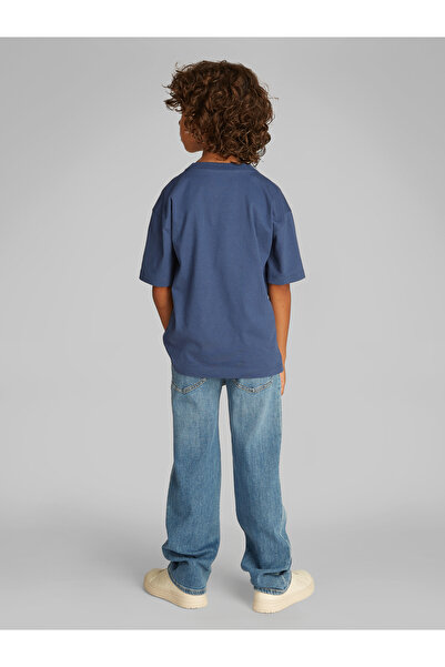 Calvin Klein Boys Oceana Logo Printed Crew Neck T-Shirt