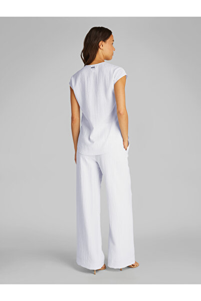 Calvin Klein Women Lunar Rock Crinkled Sleeveless Top