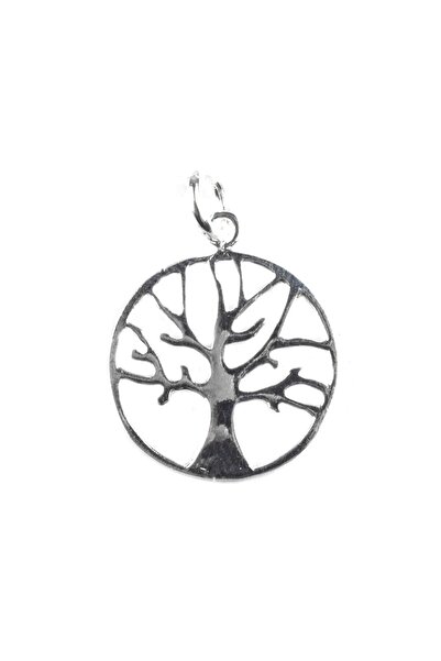 Bibilel 925 Silver Pendant Tree Framed in Circle