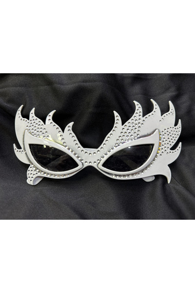 Mustran نظارات ستار أوف ذا نايت وايت بارتي فليم المبهرة بالحجارة