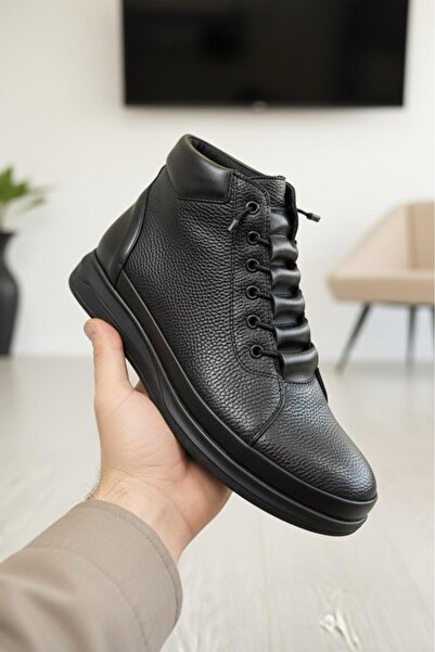 Oksit Jame Men's Cold-Proof Boots with Lace Detail and Fleece Lining