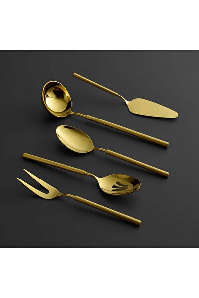 Jumbo 6000 Roller Titanyum Mat Gold 5 Parça Servis Seti