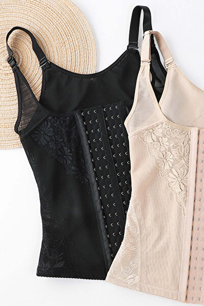 WildFashion Vest-type shaping corset with cut-out bust M777-1