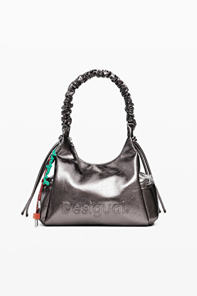 Desigual Women's dark silver bag 25WAXPAS