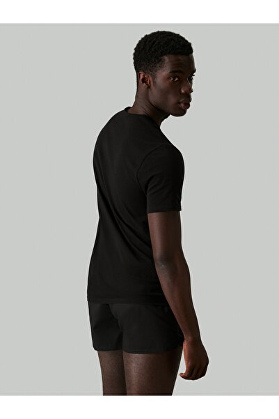Calvin Klein Men Black Crew Neck Lounge T-Shirts Pack of 2