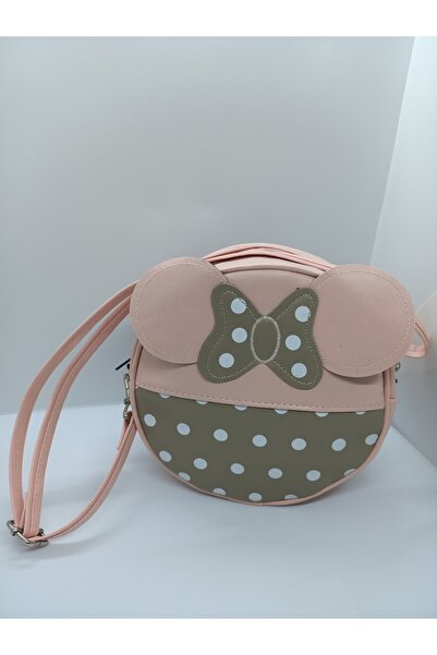 Huzurlu Adımlar Puantiyeli Fiyonklu Çocuk Çantası
