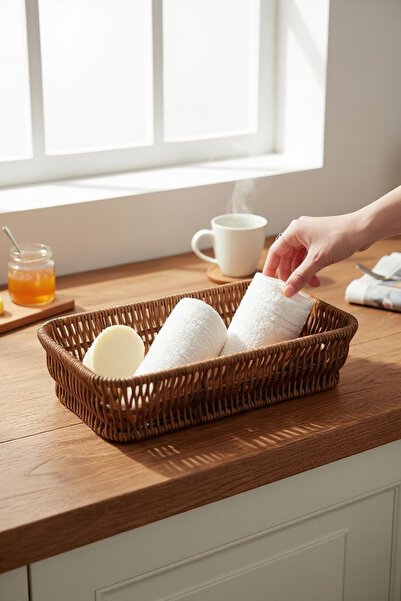 EMPA A V M 18X11 cm Bathroom Kitchen Bedroom Organizer Bread Basket