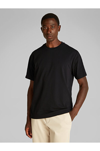 Calvin Klein Men Black Thermo Tech Pique Crew Neck T-Shirt