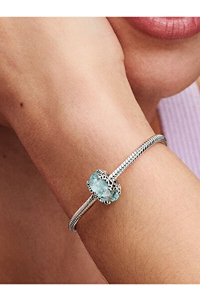 maisonleor Buz Mavisi Kar Tanesi Murano Charm