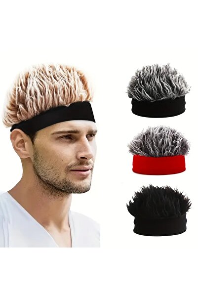 GlassySKY Wig Hat-Party Costume Accessory for Men-Hip Hop Style Men's Street Fashion