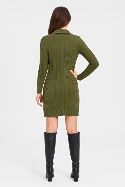 DEEP BEACH Triko Kruvaze hırka elbise