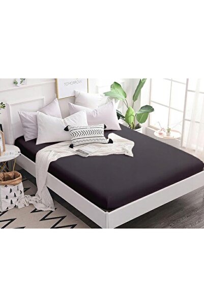 Other Jersey cotton fitted sheet 90x200 dark gray