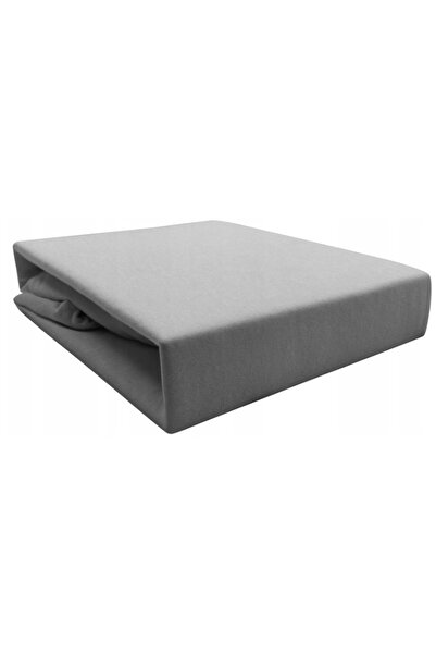 Other Jersey cotton fitted sheet 160x200 light gray