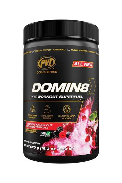 PVL جولد سيريز دومين 8 سوبر فيول قبل التمرين ٥٢٠ غرام - تروبيكال نوك آوت