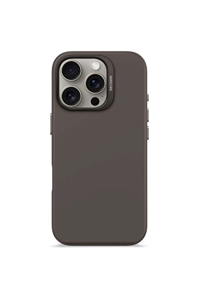 2B Husă de protecție din silicon DECODED pentru iPhone 16 Pro Max, maro