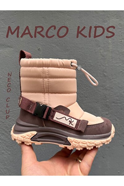Marco Kids KÜRKLÜ ÇOCUK KAR BOTU, KAYDIRMAZ TABAN, SUYA VE SOĞUĞA DAYANIKLI