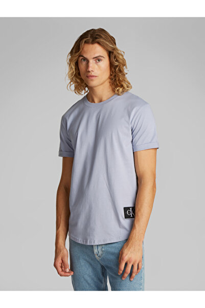 Calvin Klein Men Aleutian Badge Turn Up Sleeve T-Shirt