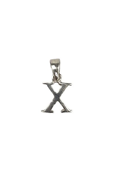 Bibilel Pandantiv din Argint 925, Litera X