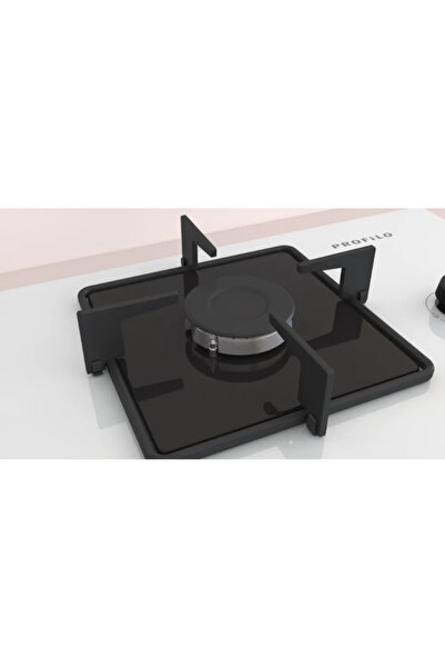 Profilo OE37H2P10D Beyaz 67 Cm Ankastre Cam Ocak