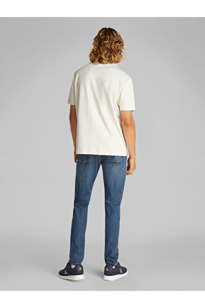 Calvin Klein Men Tofu Cotton Stretch Badge Crew Neck T-shirt