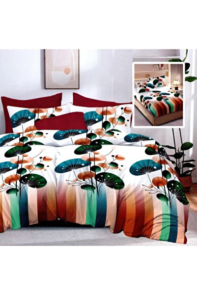 Pucioasa Σετ 6 τεμαχίων από λεπτό κλινοσκεπάσματα, πολύχρωμα φύλλα