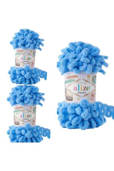 ÇEÇEN HOME (3 штуки) Пухнаста пряжа для в'язання рук 289 Пандуф Плед Пряжа для шарфа Кардиган Килимок Пряжа 100 г. 9 м.