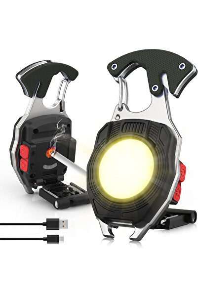 Coverzone Acil Durum El Feneri LED Işıklı, Düdük, Kemer Kesici, Tornavida, Ça...