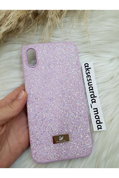 ZB Aksesuarda Moda İPHONE XS MAX Uyumlu Taşlı Lüks Markalı Swrovski Kılıf