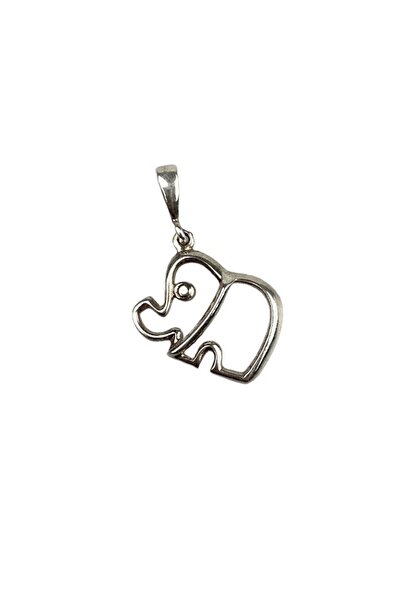 Bibilel Pandantiv din Argint 925 Elefant contur