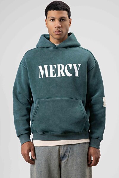 VAMOSCLO Λεπτομερής καρτογραφική εκτύπωση Πλενόμενο φούτερ oversized Nefti