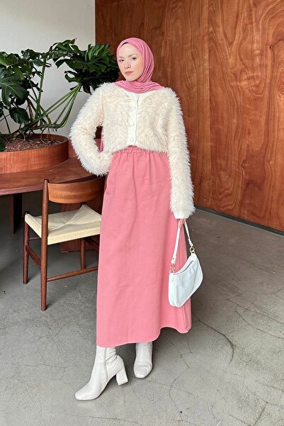 lamelif Bearded Cardigan Ecru