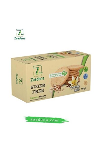 Zaadana بسكويت شوفان بالفانيليا خالي من السكر180 جم