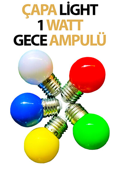 Çapa Lighting Gece Lambası Ampulü Çapa Light 1 Watt