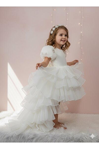 By Aybüke Kat kat tak çıkar kuyruklu çocuk abiye mezuniyet doğumgünü düğün elbisesi