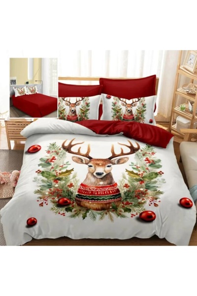 OEM Finet Christmas bedding, double bed, 6 pieces, Merry XMAS Collection 83