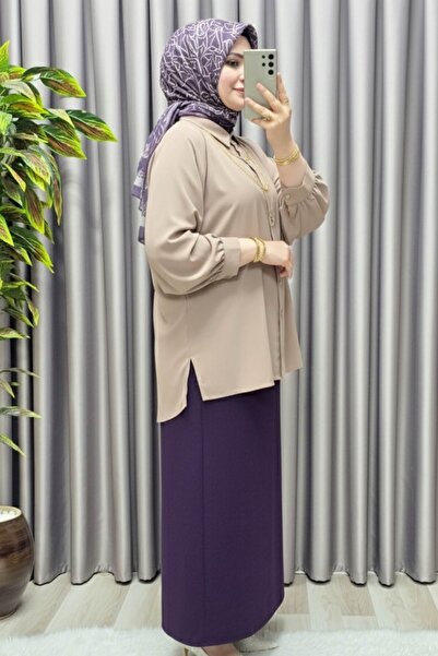 Elmas Tesettür Women's Clothing Plus Size Hijab Afitap Pencil Skirt