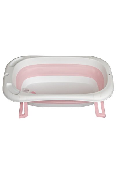 Bebelul Foldable Bathtub for Girls 0-3 Years Premium – Thermometer + Ergonomic Cushion