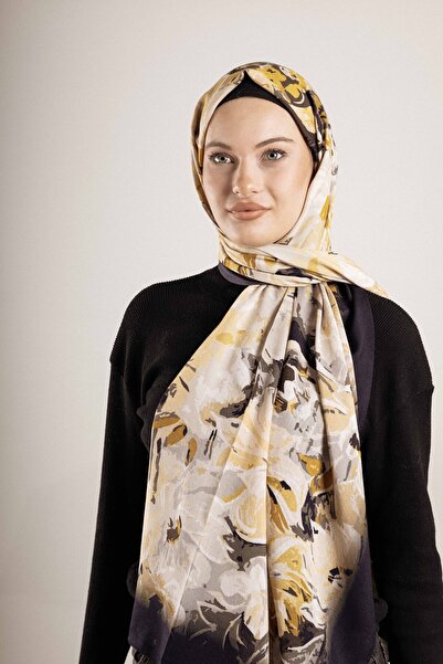 Akel Patterned Cotton Silk Shawl Pattern-2