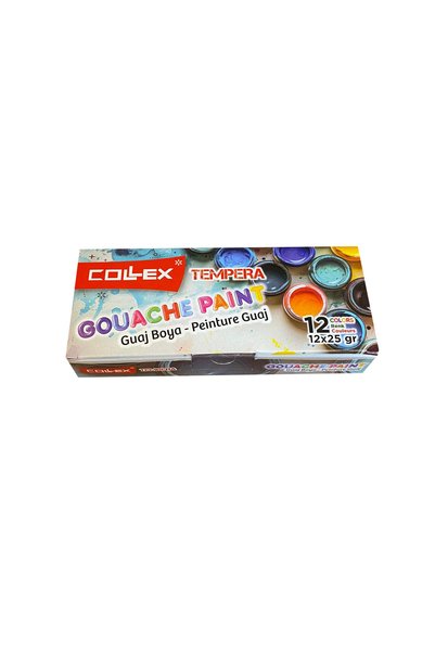 Ark Collex Guaj Boya 12 Renk Karton Kutuda 25 ml 6228